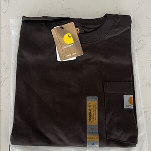 Carhartt Men's Dark Brown Long Sleeve Tee